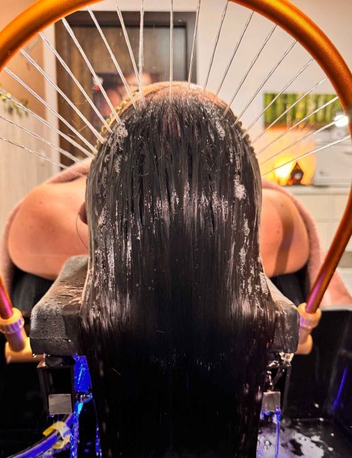 head spa japonés con masaje craneal relajante en Alicante